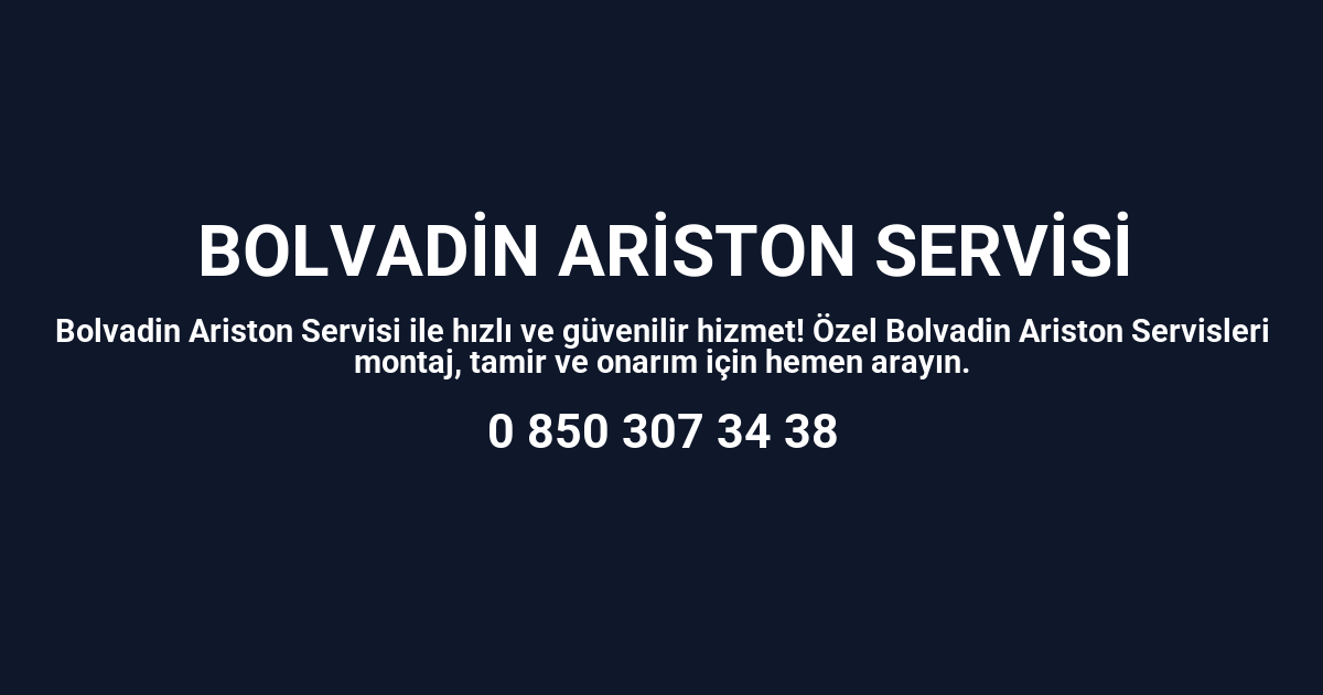 Bolvadin Ariston Servisi